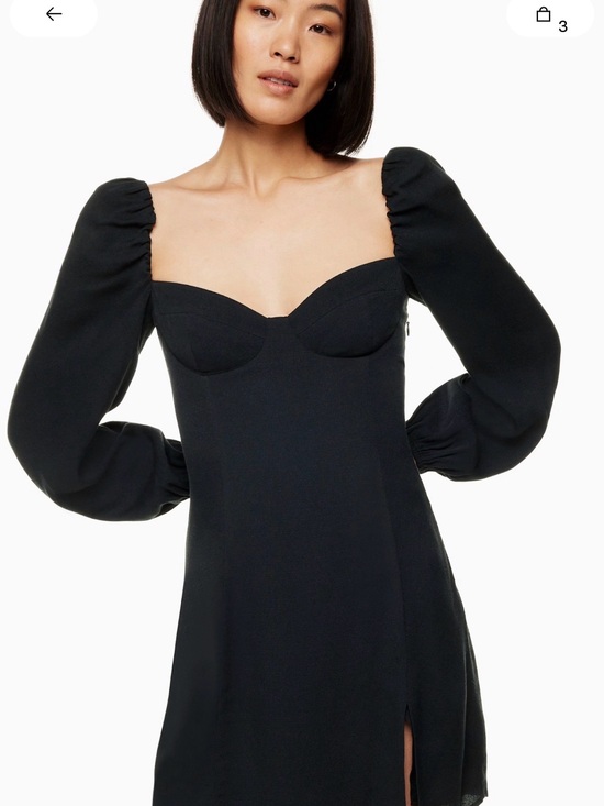 Aritzia Dresses & Skirts - Wilfred Aritzia Novella Sweetheart Long Sleeve Dress
